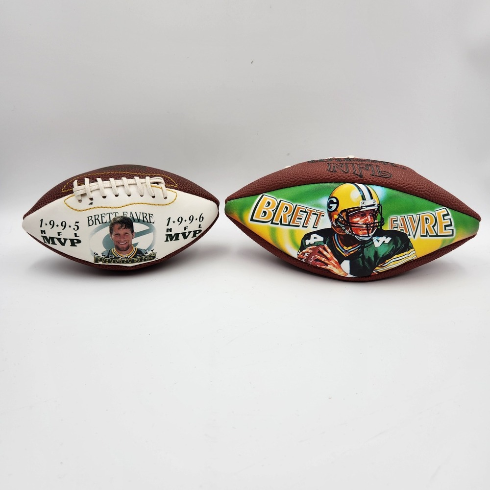 Wilson Fotoball Football Unisex Brett Favre Green Bay Packers MVP Vintage NFL